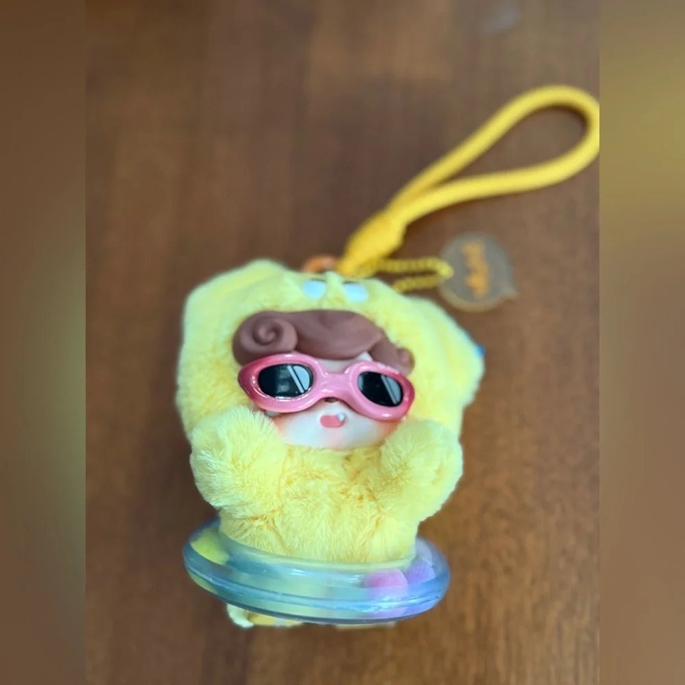 Jotoys Q.Kid Emotional Hairy Monsters Series Plush Bag Clip / charm 